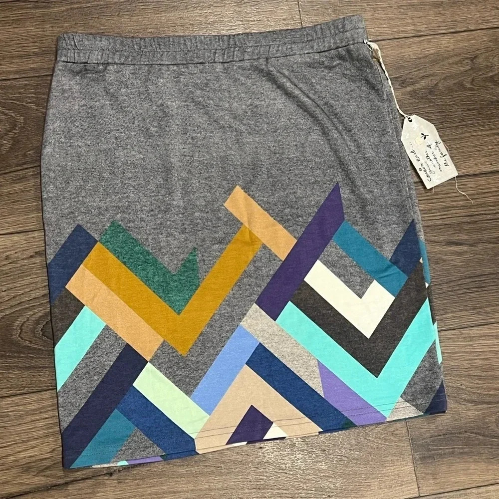 Anthropologie Cousin Earl Skirt‎ Size M Grey